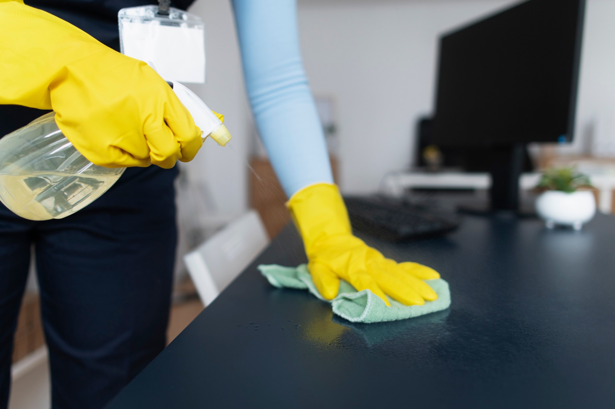 Unterhaltsreinigung in Büroräumen